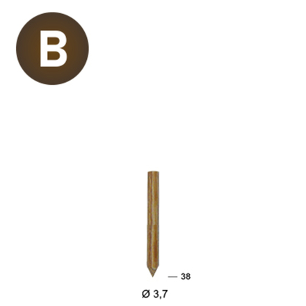 3060 LIGNOLOC 37 X 38 BOIS - ASLAFIX - 16S3738W