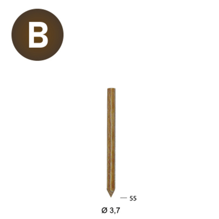3060 LIGNOLOC 37 X 55 BOIS - ASLAFIX - 16S3755W