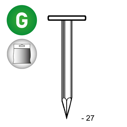 TEL LISSE GALVA 2,5X27 - 1 KG - ASLAFIX - 1L250274