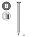 Pointe tête plate lisse 2,2X40 - 1 KG - ASLAFIX - 1P220401