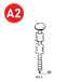 2000 POINTES JDB 20° 25X35 ANNELÉES INOX - ASLAFIX - 20250359