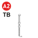 2200 POINTES 20° 29 X 65 ANNELÉES INOX TB - ASLAFIX - 20290658
