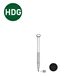 2200 POINTES 34° 25 X 50 ANNELÉES HDG NOIR - ASLAFIX - 34250508