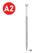 2200 POINTES 34° 31 X 90 ANNELÉES INOX - ASLAFIX - 34310909