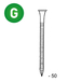 POINTE D'ANCRAGE GALVA 4,0X50 - 5 KG - ASLAFIX - 5AN40506