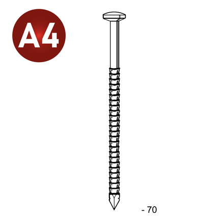 TB ANNELÉ INOX 31/34X70 - 5 KG - ASLAFIX - 5B310709