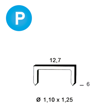 5040 AGRAFES POLYMÈRES 81P-06 MM - ASLAFIX - 6610659
