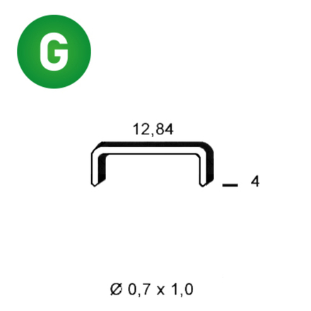 10000 AGRAFES A-04 GALVA - ASLAFIX - 6A-041