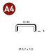 10000 AGRAFES A-04 INOX A4 (316) - ASLAFIX - 6A-049A4