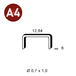 10000 AGRAFES A-06 INOX A4 (316) - ASLAFIX - 6A-069A4