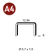 10000 AGRAFES A-08 INOX A4 (316) - ASLAFIX - 6A-089A4