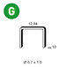 10000 AGRAFES A-10 GALVA - ASLAFIX - 6A-101