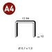 10000 AGRAFES A-10 INOX A4 (316) - ASLAFIX - 6A-109A4
