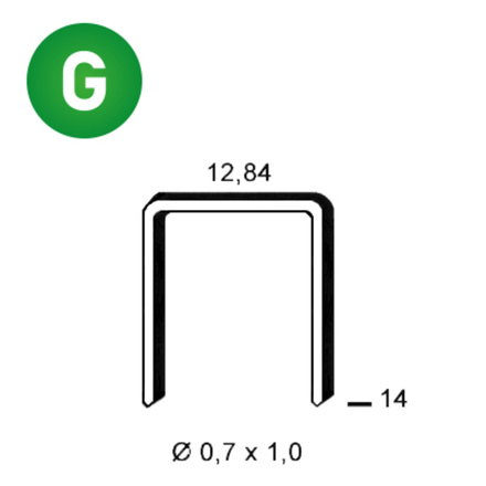 10000 AGRAFES A-14 GALVA - ASLAFIX - 6A-141