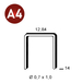 10000 AGRAFES A-14 INOX A4 (316) - ASLAFIX - 6A-149A4