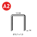 10000 AGRAFES A-14 INOX A2 (304) - ASLAFIX - 6A-149