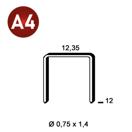 3300 AGRAFES AK-12 INOX A4 - ASLAFIX - 6AK12A4