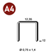 3300 AGRAFES AK-12 INOX A4 - ASLAFIX - 6AK12A4