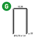 4000 AGRAFES AK-22 GALVA - ASLAFIX - 6AK221