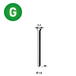 3655 Pointes fines BRADS BR-18/38 GALVA - ASLAFIX - 6BR382