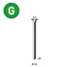 3655 Pointes fines BRADS BR-18/44 GALVA - ASLAFIX - 6BR442