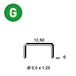 5000 AGRAFES D-06 GALVA - ASLAFIX - 6D-061