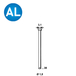 3780 Pointes fines BRADS DA-38 MM ALUMINIUM - ASLAFIX - 6DA388
