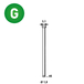 10000 Pointes fines BRADS DA-45 MM GALVA - ASLAFIX - 6DA452
