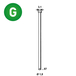 10000 Pointes fines BRADS DA-57 MM GALVA - ASLAFIX - 6DA572