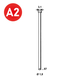 5000 Pointes fines BRADS DA-57 MM INOX - ASLAFIX - 6DA579