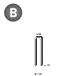 5000 AGRAFES E-22 CLAIRES - ASLAFIX - 6E-223