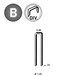 4000 AGRAFES E-25 DIVERGENTES - ASLAFIX - 6E-252