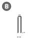 5000 AGRAFES E-25 CLAIRES - ASLAFIX - 6E-253