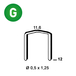 4000 AGRAFES FB-12 GALVA - ASLAFIX - 6FB121