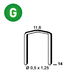 4000 AGRAFES FB-14 GALVA - ASLAFIX - 6FB141