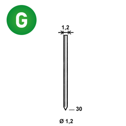 7000 POINTES SANS TÊTE GA-30 MM - ASLAFIX - 6GA301