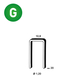 5000 AGRAFES GB-20 GALVA RÉSINÉES - ASLAFIX - 6GB201
