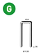 5000 AGRAFES GB-25 GALVA RÉSINÉES - ASLAFIX - 6GB251