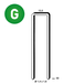 7000 AGRAFES GX-50 GALVA - ASLAFIX - 6GX501
