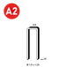 3100 AGRAFES H-25 INOX - ASLAFIX - 6H-259