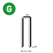 10000 AGRAFES H-30 GALVA - ASLAFIX - 6H-301