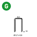 1400 AGRAFES HB-14 GALVA - ASLAFIX - 6HB141