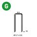 1400 AGRAFES HB-19 GALVA - ASLAFIX - 6HB191