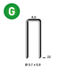 1400 AGRAFES HB-22 GALVA - ASLAFIX - 6HB221