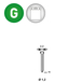 Pointes fines MINIBRADS J-16 GALVA BLISTER 1600 - ASLAFIX - 6J-161BL