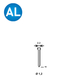 7000 Pointes fines MINIBRADS J-15 ALUMINIUM - ASLAFIX - 6J-167