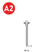 2000 Pointes fines MINIBRADS J-25 INOX - ASLAFIX - 6J-259