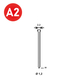 2000 Pointes fines MINIBRADS J-30 INOX - ASLAFIX - 6J-309