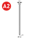 2000 Pointes fines MINIBRADS J-50 INOX - ASLAFIX - 6J-509