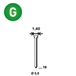 20000 POINTES MICROPointes fines BRADS JA-19 MM - ASLAFIX - 6JA191